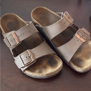Birkenstock Kids Tan Double-Strap Sandals